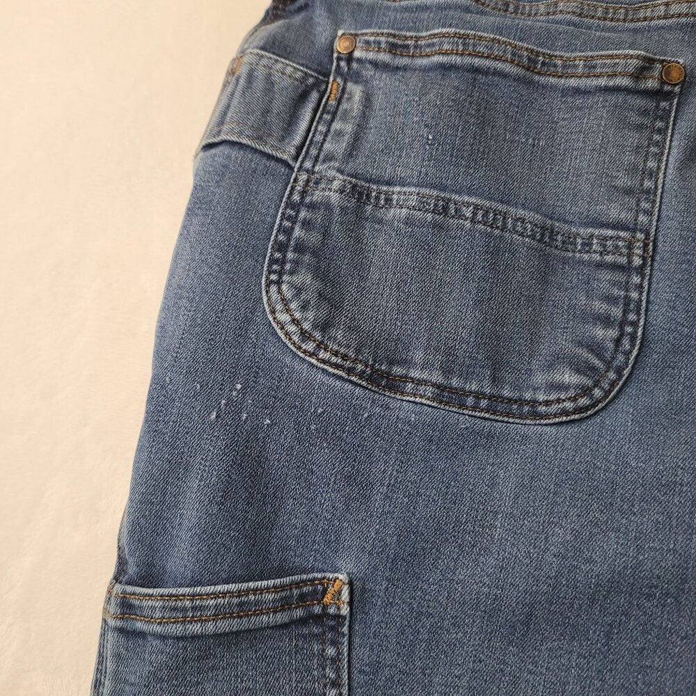 Carhartt Women's Double Knee Relaxed Fit Blue Denim Jeans Size 12 Regular - Picture 10 of 15